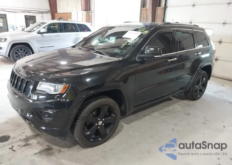2014 Jeep Grand Cherokee Overland z USA, uszkodzony, nr VIN 1C4RJFCM9EC300096